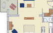 Click to Enlarge - One Bedroom Suite