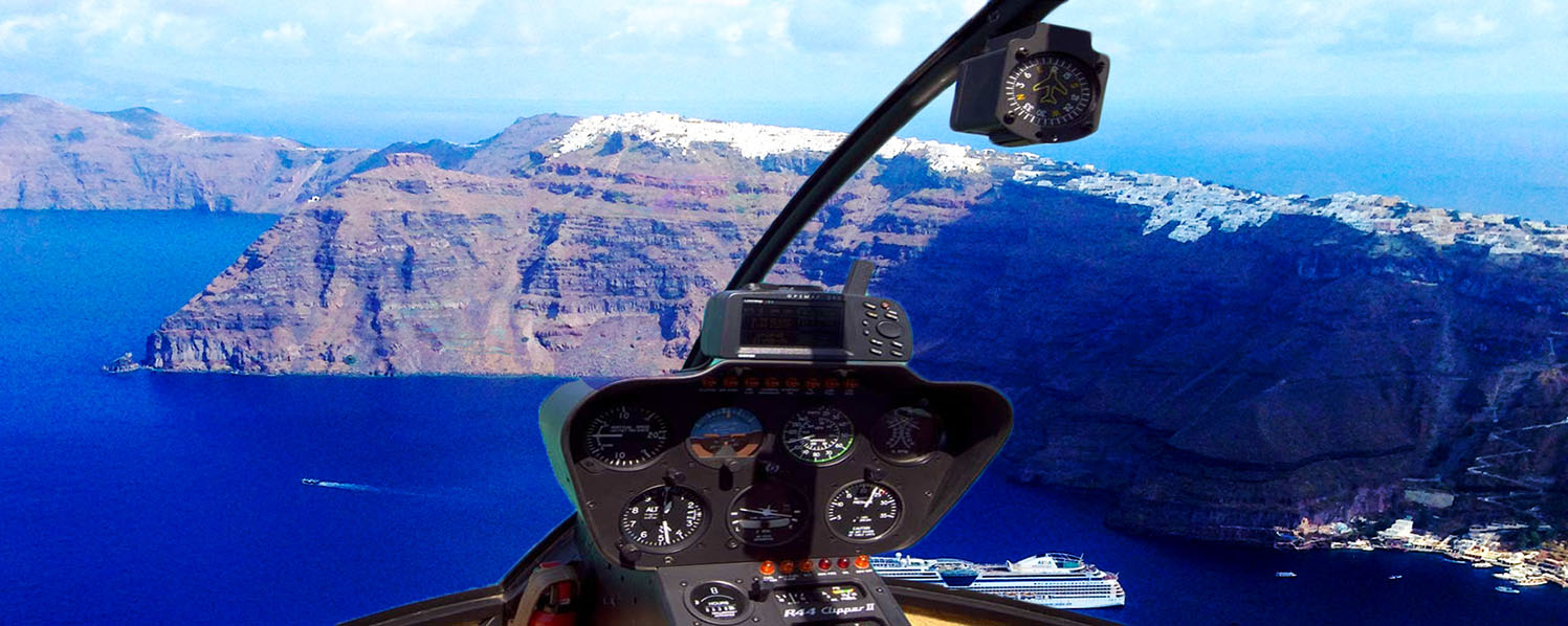 Helicopter Tour of Santorini Sighteeing 15 minutes
